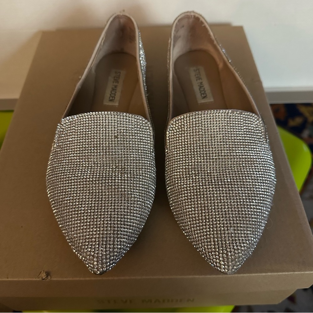 Steve Madden rhinestone flats